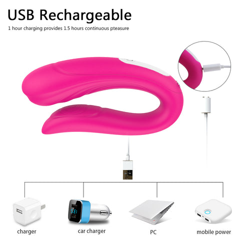 Couple U Vibrating Messager - Remote Control